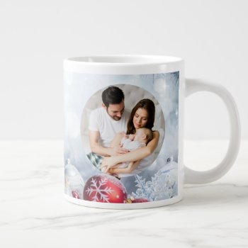 Design Your Own Family Christmas Photo  Giant Coffee Mug by designyourownmug at Zazzle