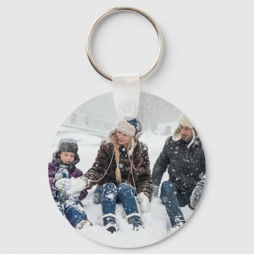 Design Your Own Family Photo Personalized Keychain