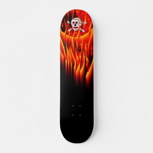 Design your own Flames Skateboard Deck (Front)