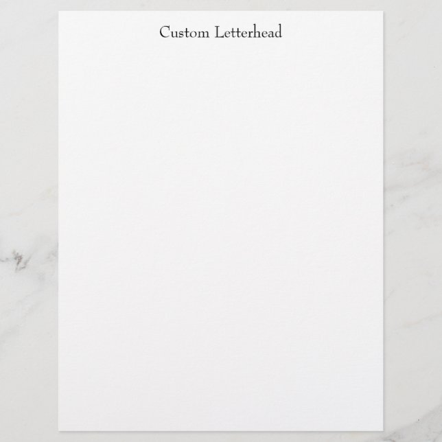 Design Your Own Flat  Letterhead (Front)