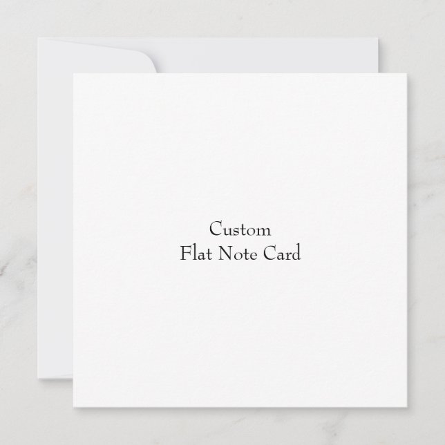 Design Your Own Flat Note Card (Front)