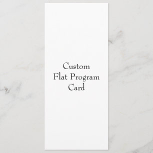 Design Your Own Flat Program Card
