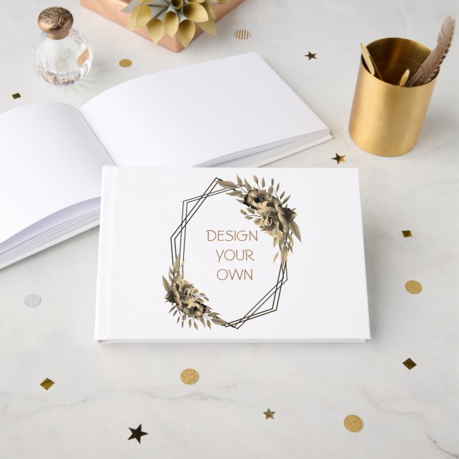 Design Your Own Foil Guest Book (Front Open)