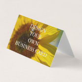 Custom Horizontal Tent Fold Folded Business Card