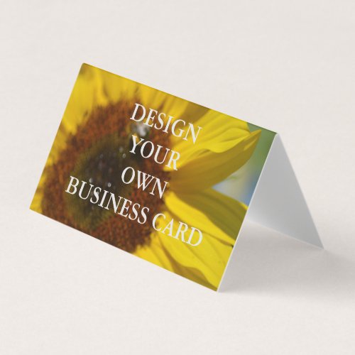 Design Your Own Folded Business Card