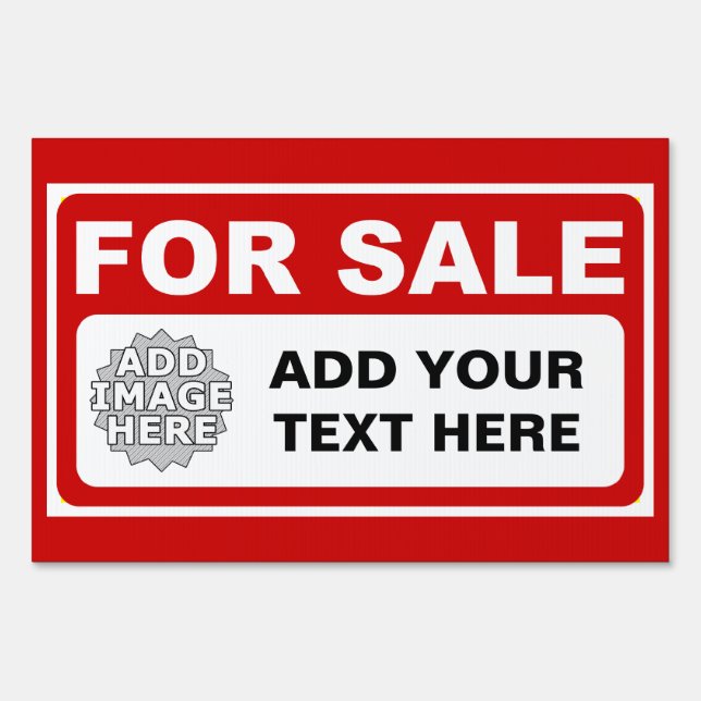 design your own FOR SALE sign (Front)