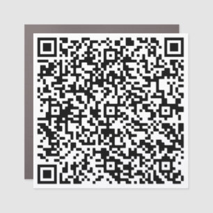 Design Your Own Funny QR Code Car Magnet Example