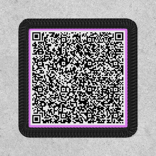 Design Your Own Funny QR Code Patches Choose Color (Front)