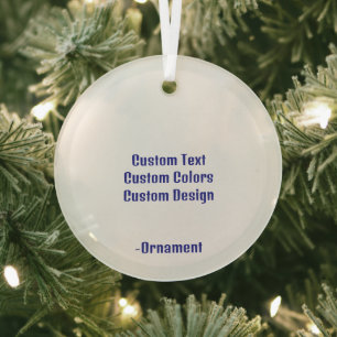 Design Your Own Glass Circle Ornament