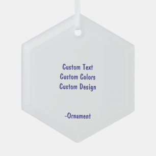 Design Your Own Glass Hexagon Ornament