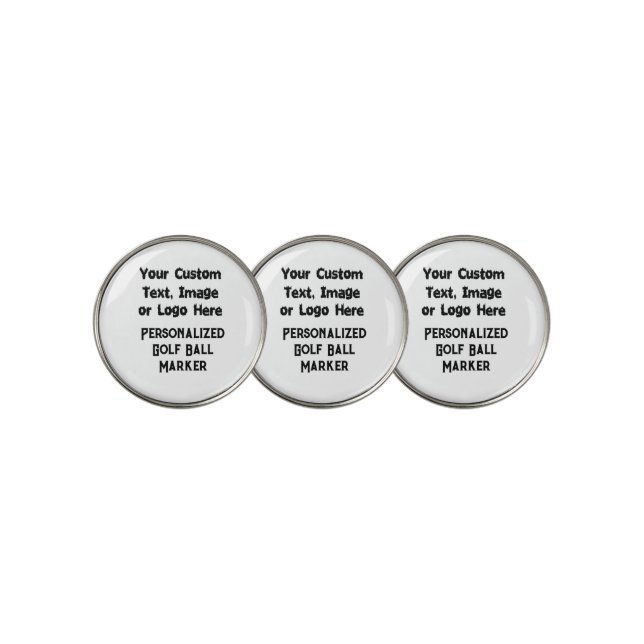 Design Your Own Golf Ball markers, Personalized Marker (3 Up)