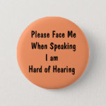 Design Your Own Hearing Loss Button at Zazzle