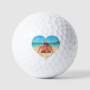 Design Your Own Heart Photo Golf Balls Gift