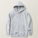 Design Your Own Heather Gray Zip Hoodie at Zazzle