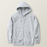 Add your own design. Heather Grey Pullover Hoodie cutout and