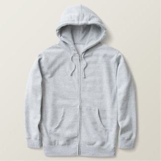 Design Your Own Heather Gray Zip Hoodie