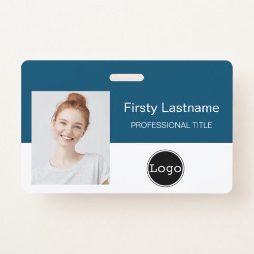 design your own id card _ Photo Bar Code Logo  Badge