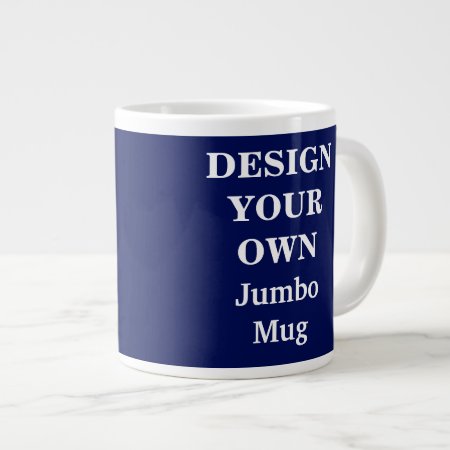 Design Your Own Jumbo Mug - Blue