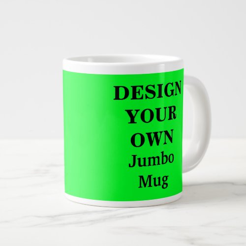 Design Your Own Jumbo Mug _ Bright Green