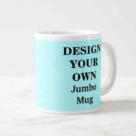 Design Your Own Jumbo Mug - Light Blue