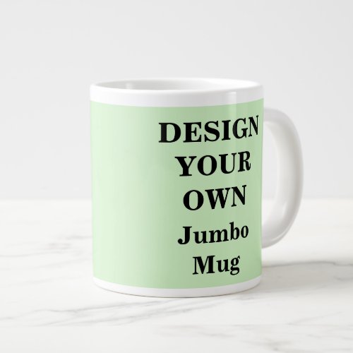 Design Your Own Jumbo Mug _ Light Green