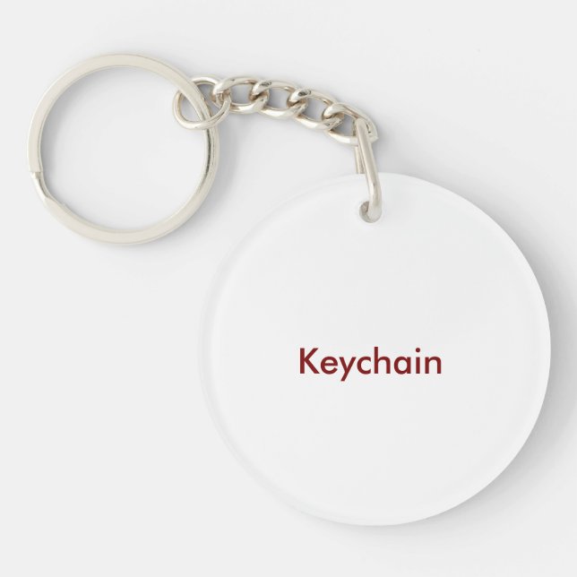Design Your Own Keychain (Front)