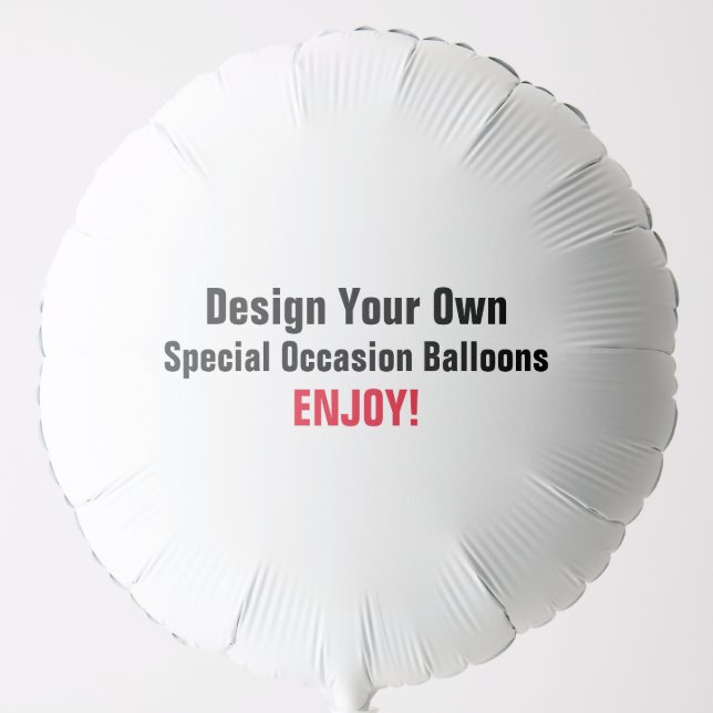 Design Your Own  - Large Helium Balloon (Front)