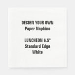 Design Your Own Large White Luncheon Paper Napkins at Zazzle
