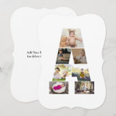 Design Your Own Letter A Photo Collage (Front/Back)