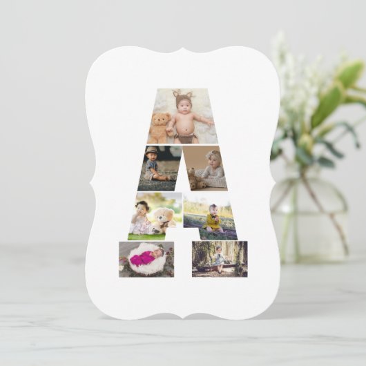 Design Your Own Letter A Photo Collage (Standing Front)