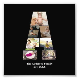 Design Your Own Letter A Photo Collage