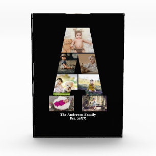 Design Your Own Letter A Photo Collage Block