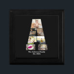 Design Your Own Letter A Photo Collage Gift Box<br><div class="desc">This monogram photo collage is a personalized design that combines a bold monogram (initials or a letter) with a collection of photos arranged artistically within or around it. It's a stylish way to showcase memories while adding a unique,  elegant touch to decor or gifts.</div>