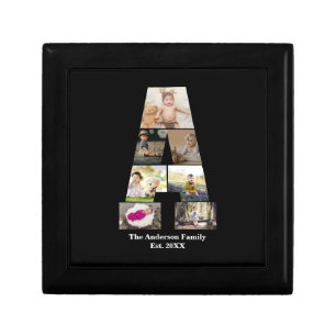 Design Your Own Letter A Photo Collage Gift Box