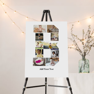 Design Your Own Letter B Photo Collage Foam Board