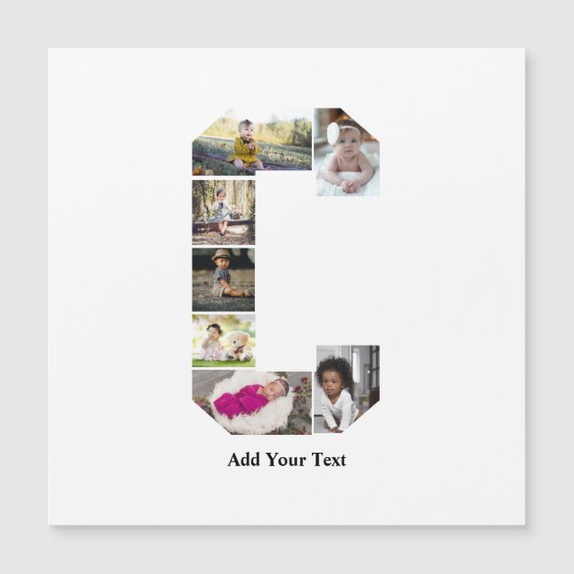 Design Your Own Letter C Photo Collage (Front)