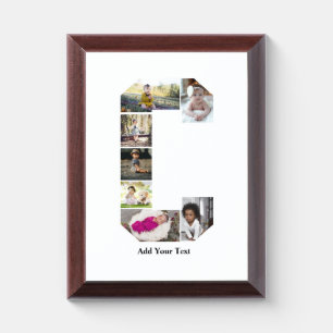 Design Your Own Letter C Photo Collage Award Plaque