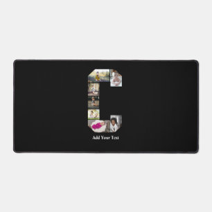 Design Your Own Letter C Photo Collage Desk Mat