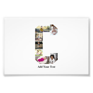 Design Your Own Letter C Photo Collage Print
