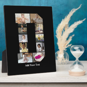 Design Your Own Letter D Photo Collage Plaque