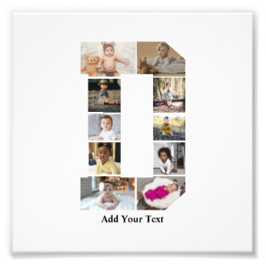 Design Your Own Letter D Photo Collage Print
