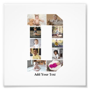 Design Your Own Letter D Photo Collage Print