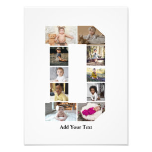 Design Your Own Letter D Photo Collage Print