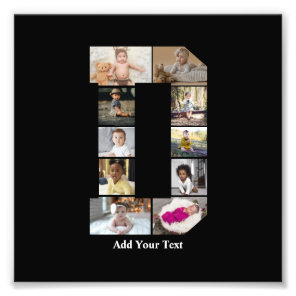 Design Your Own Letter D Photo Collage Print