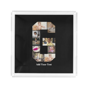 Design Your Own Letter G Photo Collage Acrylic Tray
