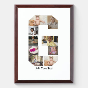 Design Your Own Letter G Photo Collage Award Plaque