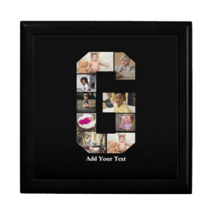 Design Your Own Letter G Photo Collage Gift Box