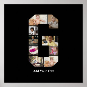 Design Your Own Letter G Photo Collage Poster