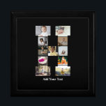 Design Your Own Letter H Photo Collage Gift Box<br><div class="desc">This monogram photo collage is a personalized design that combines a bold monogram (initials or a letter) with a collection of photos arranged artistically within or around it. It's a stylish way to showcase memories while adding a unique,  elegant touch to decor or gifts.</div>