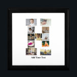 Design Your Own Letter H Photo Collage Gift Box<br><div class="desc">This monogram photo collage is a personalized design that combines a bold monogram (initials or a letter) with a collection of photos arranged artistically within or around it. It's a stylish way to showcase memories while adding a unique, elegant touch to decor or gifts.</div>